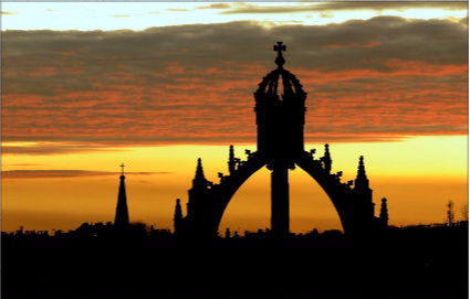Kings College At Sunset